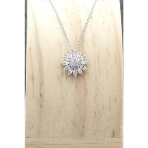 Sunflower Zirconia Necklace
